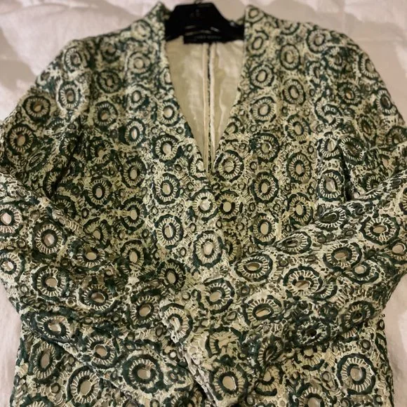 Green & white Zara jacket, size XS - Picture 5 of 5